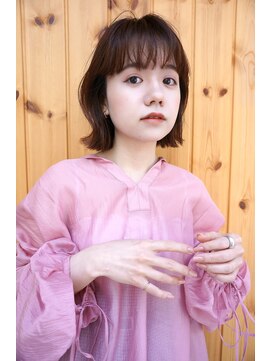 ブゾン(buZon) 【buZonブゾン】レイヤーボブ×ウォームブラウン