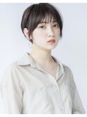 シースルーバング《顔周り似合わせ》コンパクトボブ《髪質改善》