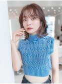 大人かわいいショコラアッシュ/ふんわりカール