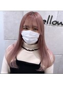 【トリプルカラー×ピンクベージュ】
