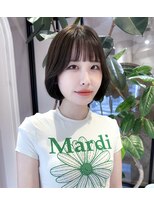 ロンド ブランシュ 錦糸町北口(Lond blanche)&nbsp;韓国ワンカールボブ　黒髪 錦糸町