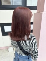 ワークスヘアー(WORKS HAIR)&nbsp;ブリーチなしダブルカラー ピンクベージュ