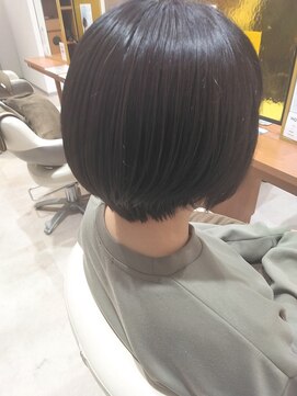 アメイジングヘアー 中沢店(AMAZING HAIR) ツヤ髪ショートボブ/大人ショート/暗髪ブラウン/美シルエット