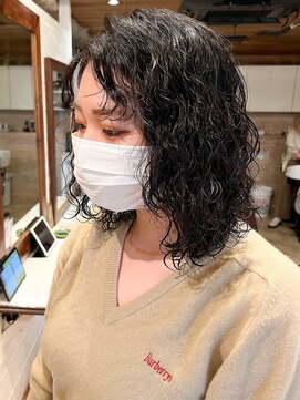 ラレイ ハラジュク(Lalei harajuku) 【ささき】ウルフカット/スパイラルパーマ/黒髪/原宿パーマ