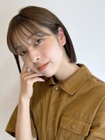 タイトにおさまる◎丸くなるない切りっぱなしボブ
