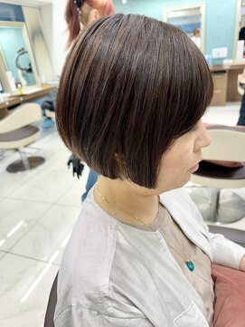 アッシュ 下北沢店(Ash) くせ毛さんでも大丈夫！やわらか縮毛のショートボブ