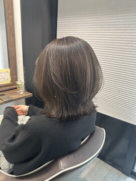 ローハ(Lowha) 【お客様スタイル】オリーブベージュ/レイヤーボブ/髪質改善