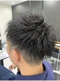 2ブロック×アップバングショート