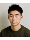 ビジネススパイキーショート爽やか社会人刈上げ20代30代