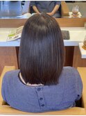 髪質改善ストレート×ボブ