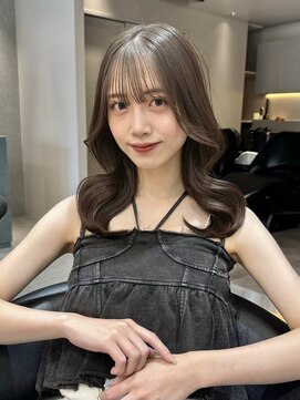 ロンド ロワール 門前仲町(Lond Loire) 韓国レイヤーカット/くびれ巻き/前髪顔周り/セミディ[門前仲町]