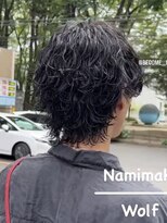 ビカム 名駅(become) 【波巻きウルフ】サーフカールメンズセンターパートスパイラル