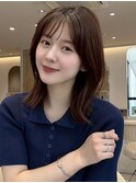 髪質改善＊顔周りレイヤー＊韓国風＊暗髪＊Zina Maison札幌