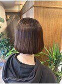 ダメージを抑えた髪質改善縮毛矯正で艶髪に