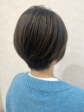 大人女子ハイライトショート♪