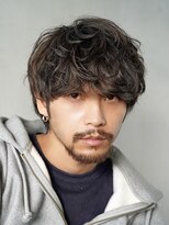 フィフス トウキョウ (fifth TOKYO)&nbsp;ルーズパーマシャドウパーマ波巻きパーマ刈り上げ束感マッシュ