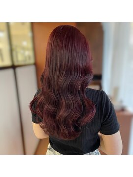ソレイユ(Soleil) ボルドー/ブリーチなしピンク/ワンカラー/暖色カラー