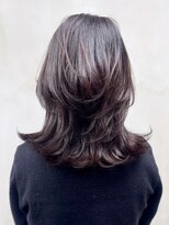 アルバム 銀座(ALBUM GINZA)&nbsp;ミディアム韓国ヘアウルフレイヤー似合わせカット_ba577211