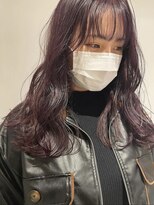 ヌークバイラヴェスト 四日市(neuk by lovest) ラベンダーピンク×ロングレイヤー