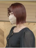 地毛風カラー/切りっぱなしボブ[船橋駅/ボブ]