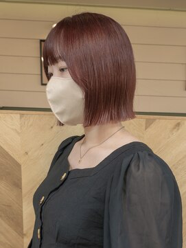 シビバイレボ(CIBI by revo) 地毛風カラー/切りっぱなしボブ[船橋駅/ボブ]