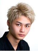 メンズ波巻きツイスパニュアンススパイラルスパイキーショート