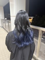 エルバイシオン(aile by sion)&nbsp;ネイビーブルーグラデーション