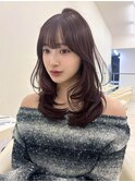 レイヤー/ミディアムレイヤー/渋谷/ラベンダー/ブラウン