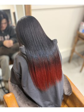 アンククラシックヘアー(ank classic hair) 《レッド×グラデーションカラー》