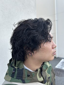 フェイスワン(Face 1)の写真/【西田辺駅2分】朝のセットが秒でキマる！ニュアンス・シャドウなど最旬メンズパーマはお任せ◎