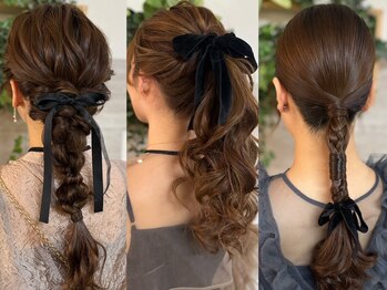 ロカット サロン(Roquat Salon)の写真/立川3分♪早朝からOK!ブライダルヘアメイク、和装ヘアセット、コーンロウもお任せ！特別な日も普段も◎
