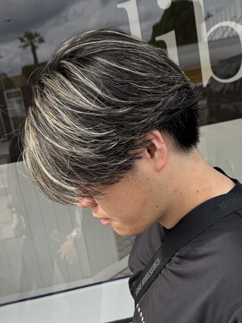 リベラル(liberal) フェザーパーマ×メンズハイライト