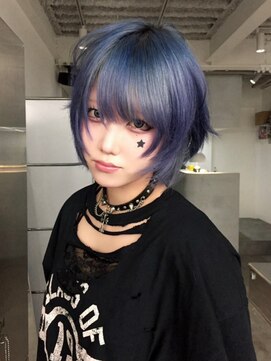 イル 天神大名店(ill) 【ill】ウルフショート×デザインカラー
