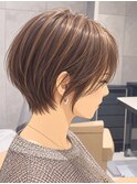 丸み美人ショートボブ【荒砂】前髪ありなし/30代40代50代/表参道