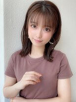 20代30代40代大人可愛い 外ハネボブ ベージュ ラベンダーカラー