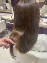 ハピネス 河原町店(Happiness)&nbsp;髪質改善 レイヤーカット ベージュ グレージュ 20代 30代 40代