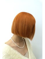 シカ(sica)&nbsp;ダブルカラーオレンジミニボブスタイル。