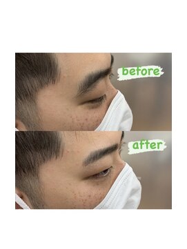 ザ パーム(THE PERM) 時短アイブロウ_センターパート, サイドパート,韓国マッシュ