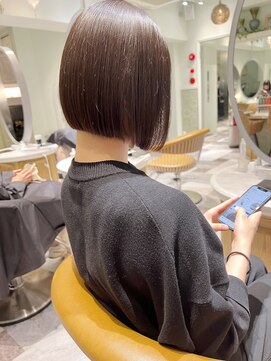 ロンド ロビン 栄(Lond robin) 【Lond robin】伊藤ガク 髪質改善外ハネボブ韓国ストレート U