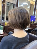 白髪ぼかしハイライト◎くびレイヤーショート【池袋/ショート】