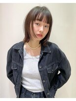 マイル 渋谷(mile)&nbsp;抜け感レイヤー×地毛風カラー