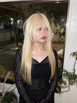 キイ 原宿 表参道(K.e.y) フェアリーブロンド/姫カット/姫カットロング