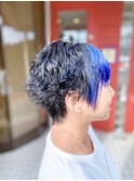ポイントカラー×パーマ