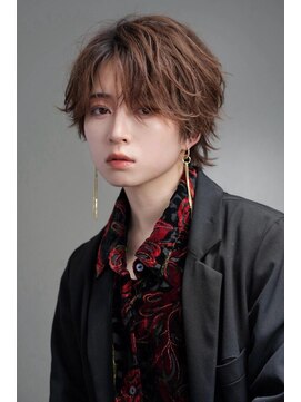 リップス 吉祥寺店 (LIPPS) リバースセンターパートスパイラルパーマウルフおこぼれヘア