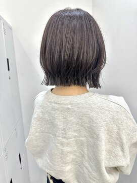 サンド 大阪梅田(sand) @morii_sandボブウルフ/黒髪/ネビージュ/小顔/ワンレン/大阪梅田