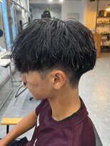 フゥ 宇都宮(FeU)&nbsp;波巻きスパイラルパーマツイストパーマメンズマッシュパーマ