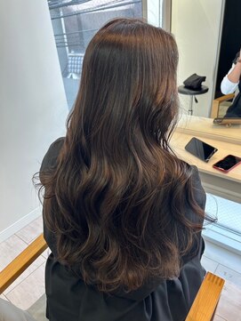 シェリー 仙台(Cherie) ブリーチなし柔らかブリーチなしラベンダーベージュ小顔ミディ