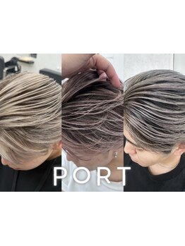 SNSで話題!オシャレメンズのコントラストハイライト,バレイヤージュはPORT浦和［メンズ/浦和］