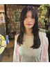 【気になる顔周りに♪】カット+フェイスラインストレート ￥11000