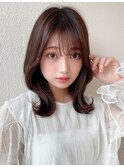 【OPEN】小顔前髪あり後れ毛サイドバングメルティカラー
